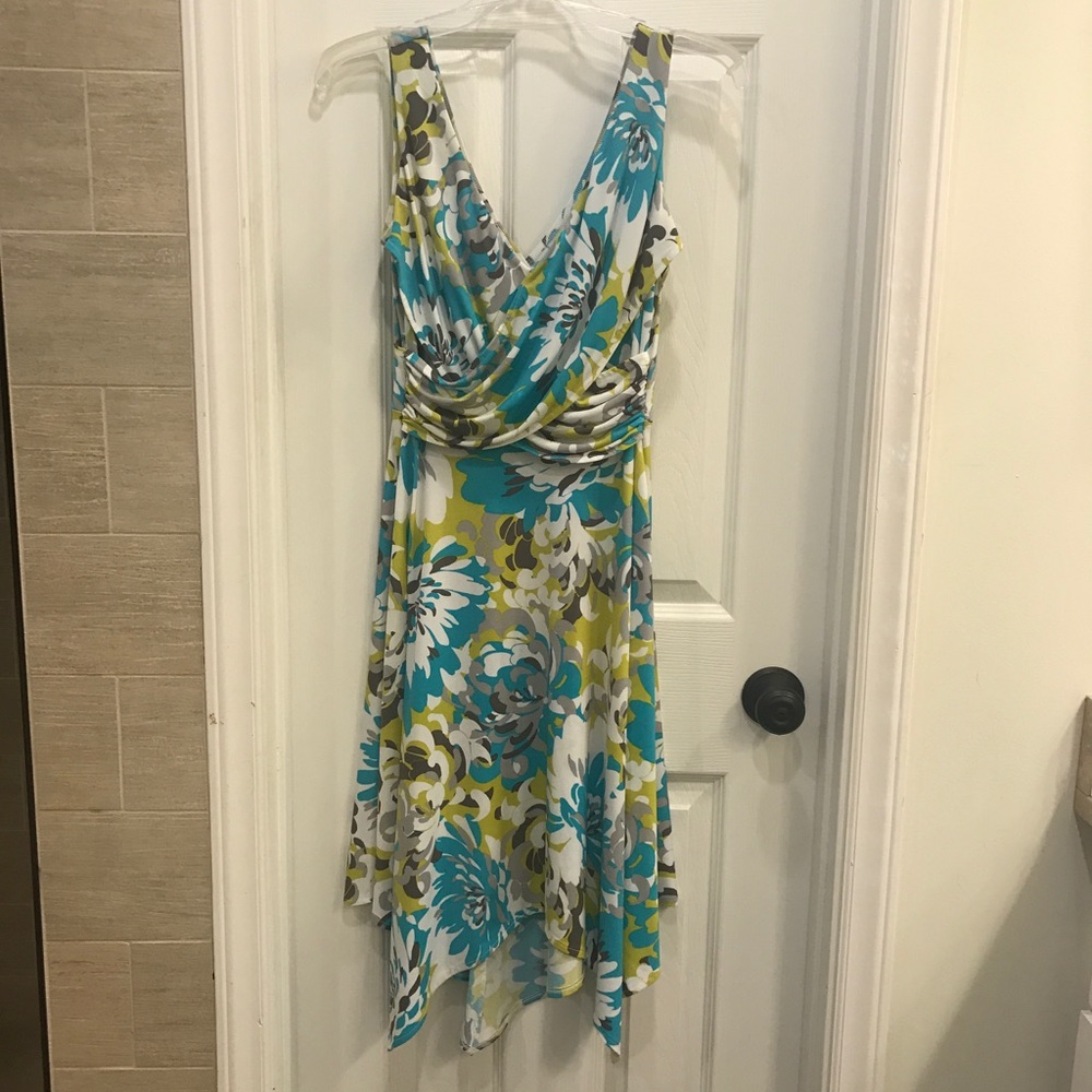 Turquoise Floral dress